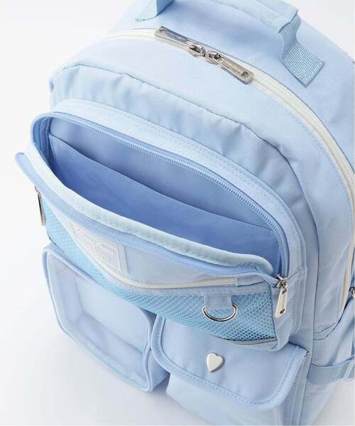mezzo piano Junior（メゾピアノジュニア）の「【撥水】チャームつきクリアポケットリュック　20L（バックパック/リュック・キッズ・ライトブルー/ブラック/パープル・F）」の10枚目の写真