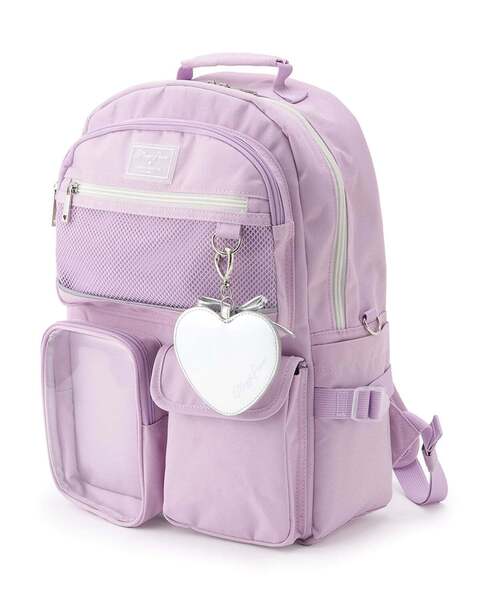 mezzo piano Junior（メゾピアノジュニア）の「【撥水】チャームつきクリアポケットリュック　20L（バックパック/リュック・キッズ・ライトブルー/ブラック/パープル・F）」の20枚目の写真
