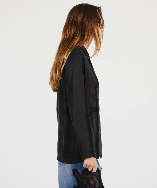 PRANK PROJECT（プランクプロジェクト）の「【2026Summer Pre-Order】ラダーレースシャツジャケット / Ladder Lace Shirt Jacket（テーラードジャケット・レディース・ホワイト/ブラック・FREE）」の12枚目の写真