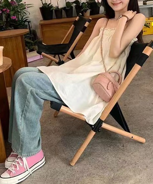 SallyLunn(サリーラン)の「【甘すぎないフェミニン】ギャザーキャミチュニック(その他トップス・レディース・アイボリー・MEDIUM/LARGE)」の5枚目の写真
