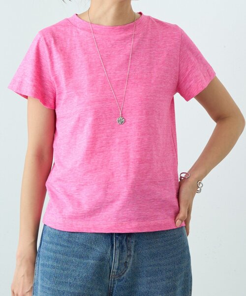 BEARDSLEY(ビアズリー)の「ヴィンテージ天竺Tee(Tシャツ/カットソー・レディース・ブラック/ホワイト/ブラウン/ピンク・FREE)」の4枚目の写真