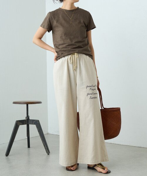 BEARDSLEY(ビアズリー)の「ヴィンテージ天竺Tee(Tシャツ/カットソー・レディース・ブラック/ホワイト/ブラウン/ピンク・FREE)」の22枚目の写真