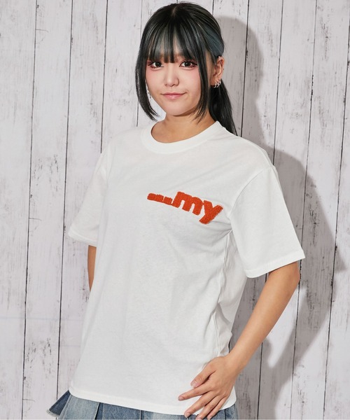 GORGE(ゴージ)の「《アニマルキャラクター・サガラ刺繍ロゴ》Tシャツ/ストリート/春夏/全4色(Tシャツ/カットソー・レディース・オフホワイト/グリーン/ライトグレー/チャコール・F)」の11枚目の写真