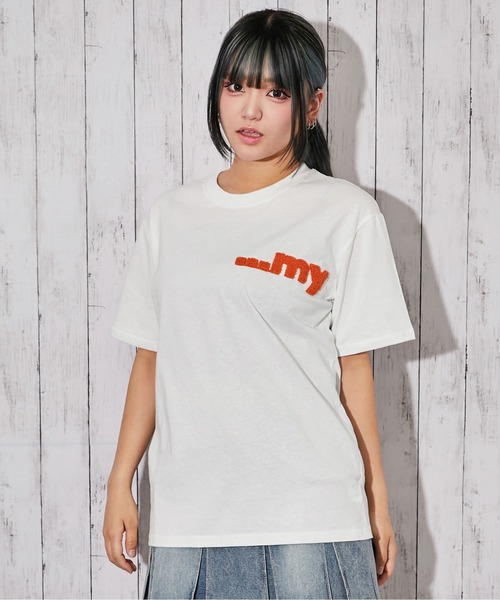 GORGE(ゴージ)の「《アニマルキャラクター・サガラ刺繍ロゴ》Tシャツ/ストリート/春夏/全4色(Tシャツ/カットソー・レディース・オフホワイト/グリーン/ライトグレー/チャコール・F)」の10枚目の写真