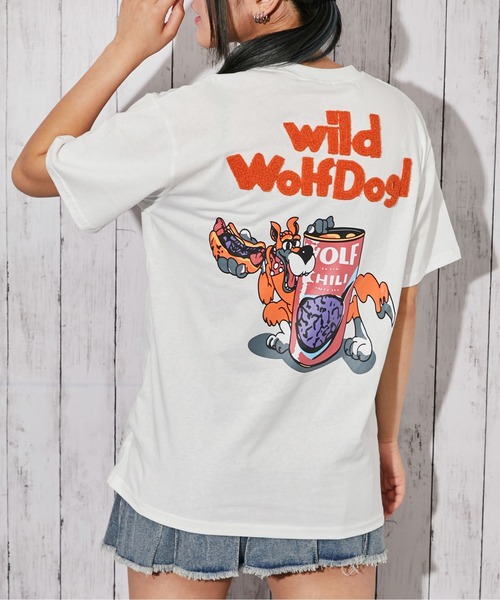 GORGE(ゴージ)の「《アニマルキャラクター・サガラ刺繍ロゴ》Tシャツ/ストリート/春夏/全4色(Tシャツ/カットソー・レディース・オフホワイト/グリーン/ライトグレー/チャコール・F)」の8枚目の写真