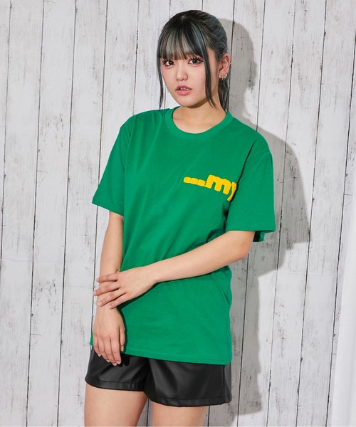 GORGE(ゴージ)の「《アニマルキャラクター・サガラ刺繍ロゴ》Tシャツ/ストリート/春夏/全4色(Tシャツ/カットソー・レディース・オフホワイト/グリーン/ライトグレー/チャコール・F)」の22枚目の写真
