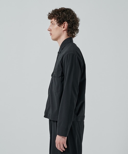 markaware（マーカウェア）の「【MARKAWARE】別注  W POCKET SHIRT JACKET（ブルゾン・メンズ・ブラック/ダークグレー・2/1）」の6枚目の写真