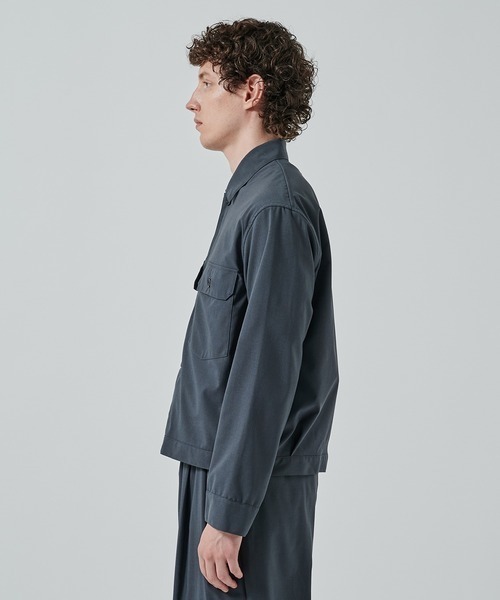 markaware（マーカウェア）の「【MARKAWARE】別注  W POCKET SHIRT JACKET（ブルゾン・メンズ・ブラック/ダークグレー・2/1）」の11枚目の写真