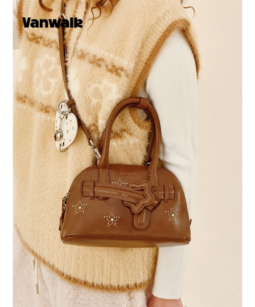VANWALK（バンウォーク）の「Beads Star Tote Bag [Brown]（トートバッグ・レディース・ブラウン・FREE）」の4枚目の写真