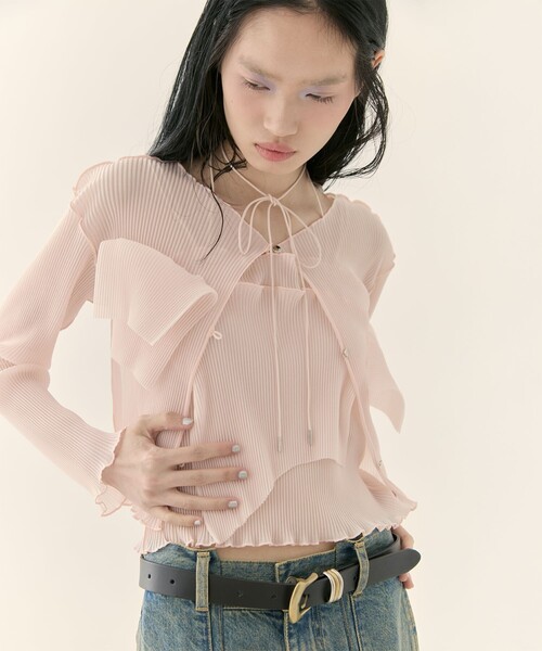 kotohayokozawa/コトハヨコザワ】《STUDIOUS別注》SHEER CAMISOLE