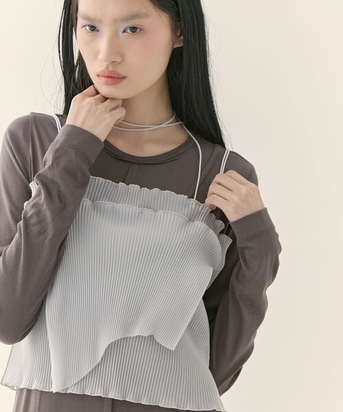 kotohayokozawa/コトハヨコザワ】《STUDIOUS別注》SHEER CAMISOLE