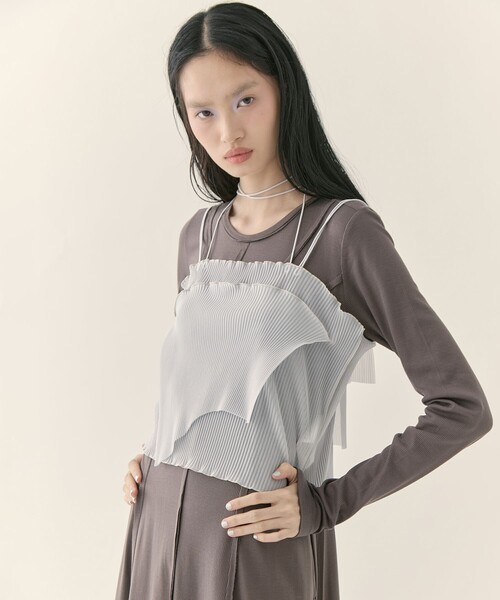 kotohayokozawa/コトハヨコザワ】《STUDIOUS別注》SHEER CAMISOLE