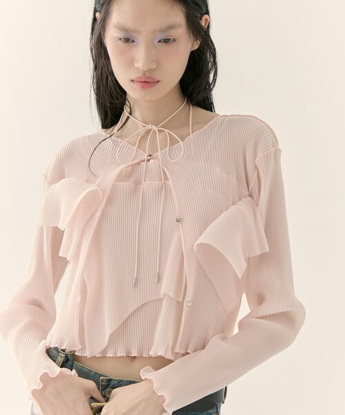 kotohayokozawa STUDIOUS別注 シアーキャミソール kotohayokozawa/コトハヨコザワ】《STUDIOUS別注》SHEER CAMISOLE
