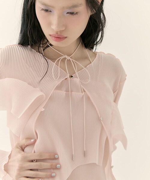 kotohayokozawa STUDIOUS別注 シアーキャミソール kotohayokozawa/コトハヨコザワ】《STUDIOUS別注》SHEER CAMISOLE