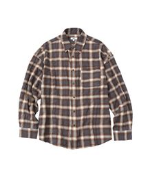 WMC（ダブリューエムシー）の「クリースリングクルオムブレチェックシャツ_CHARCOAL GREY（シャツ/ブラウス）」