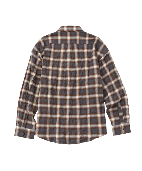 WMC(ダブリューエムシー)の「クリースリングクルオムブレチェックシャツ_CHARCOAL GREY(シャツ/ブラウス・メンズ・チャコールグレー・M/L)」の2枚目の写真