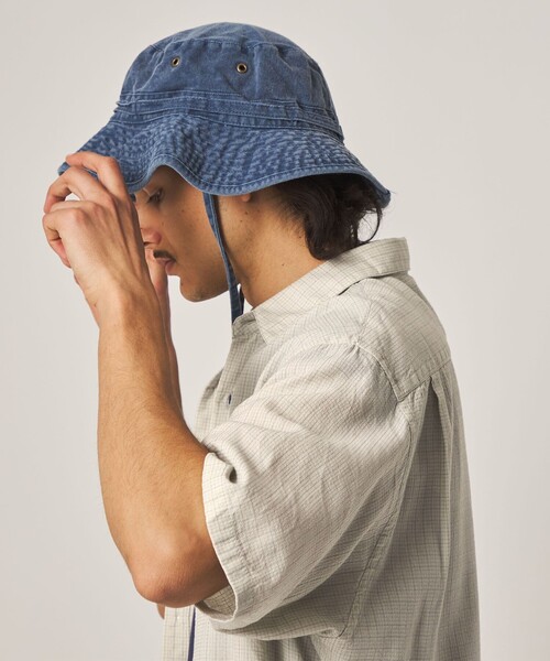Steven Alan(スティーブンアラン)の「<Steven Alan> ドビー レギュラーカラー ショートスリーブ シャツ BOX(シャツ/ブラウス・メンズ・ナチュラル/グレー・XL/L/M/S)」の4枚目の写真