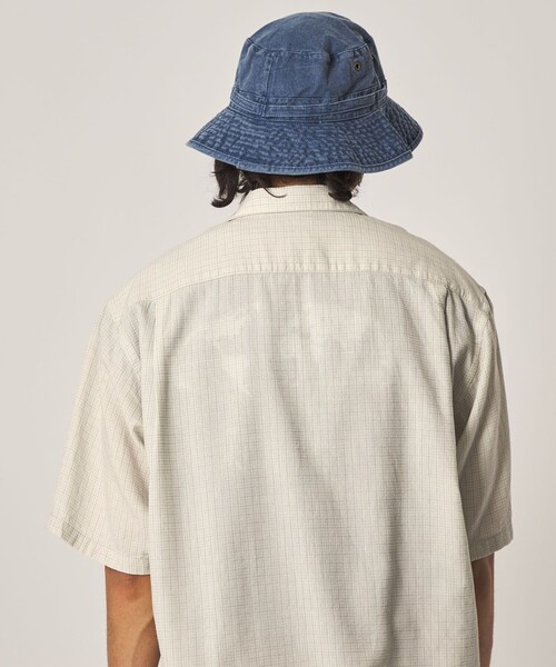 Steven Alan(スティーブンアラン)の「<Steven Alan> ドビー レギュラーカラー ショートスリーブ シャツ BOX(シャツ/ブラウス・メンズ・ナチュラル/グレー・XL/L/M/S)」の5枚目の写真