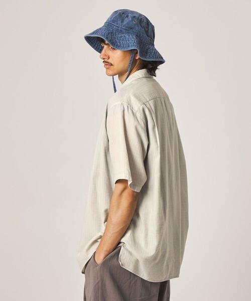 Steven Alan(スティーブンアラン)の「<Steven Alan> ドビー レギュラーカラー ショートスリーブ シャツ BOX(シャツ/ブラウス・メンズ・ナチュラル/グレー・XL/L/M/S)」の8枚目の写真