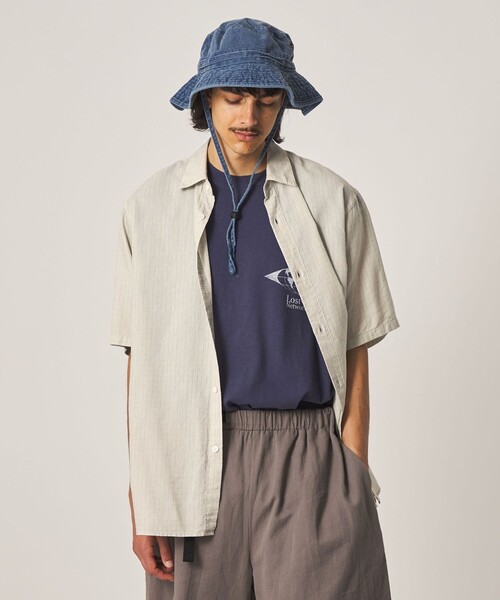 Steven Alan(スティーブンアラン)の「<Steven Alan> ドビー レギュラーカラー ショートスリーブ シャツ BOX(シャツ/ブラウス・メンズ・ナチュラル/グレー・XL/L/M/S)」の10枚目の写真