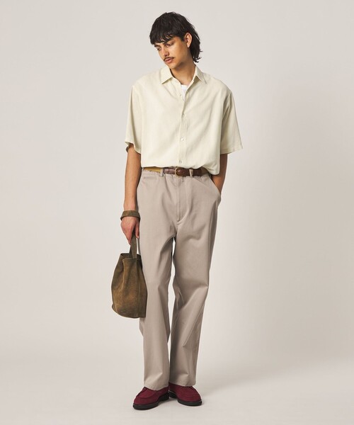 Steven Alan(スティーブンアラン)の「<Steven Alan> ドビー レギュラーカラー ショートスリーブ シャツ BOX(シャツ/ブラウス・メンズ・ナチュラル/グレー・XL/L/M/S)」の11枚目の写真
