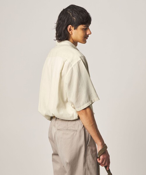 Steven Alan(スティーブンアラン)の「<Steven Alan> ドビー レギュラーカラー ショートスリーブ シャツ BOX(シャツ/ブラウス・メンズ・ナチュラル/グレー・XL/L/M/S)」の13枚目の写真