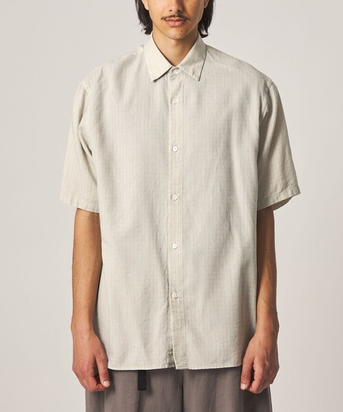 Steven Alan(スティーブンアラン)の「<Steven Alan> ドビー レギュラーカラー ショートスリーブ シャツ BOX(シャツ/ブラウス・メンズ・ナチュラル/グレー・XL/L/M/S)」の15枚目の写真