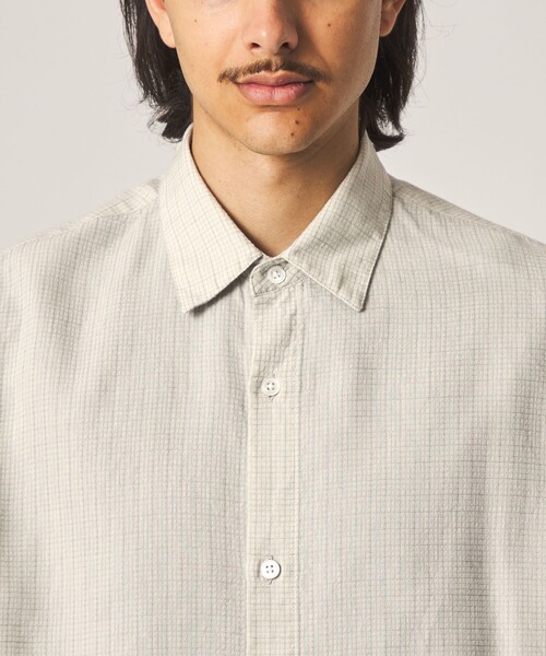 Steven Alan(スティーブンアラン)の「<Steven Alan> ドビー レギュラーカラー ショートスリーブ シャツ BOX(シャツ/ブラウス・メンズ・ナチュラル/グレー・XL/L/M/S)」の18枚目の写真