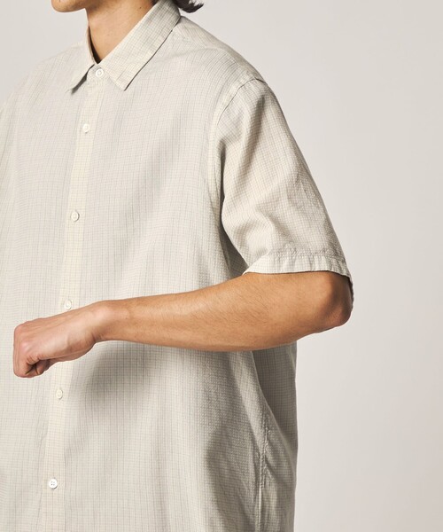 Steven Alan(スティーブンアラン)の「<Steven Alan> ドビー レギュラーカラー ショートスリーブ シャツ BOX(シャツ/ブラウス・メンズ・ナチュラル/グレー・XL/L/M/S)」の19枚目の写真