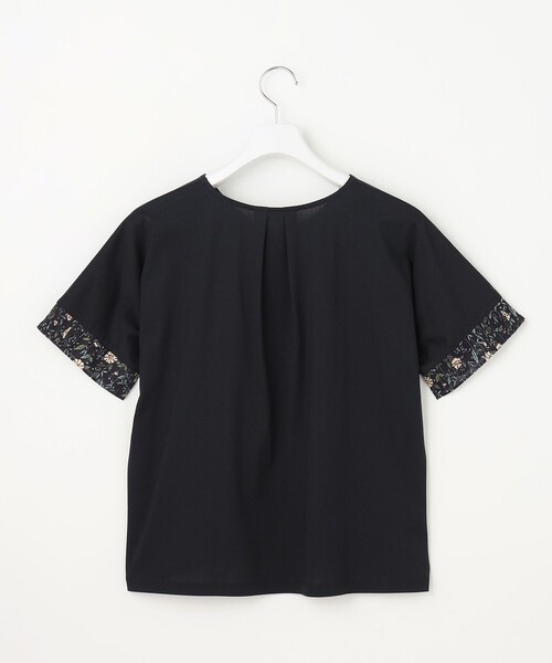 J.PRESS(ジェイプレス)の「【一枚で着映え】LIBERTYコンビ 袖デザイン カットソー(Tシャツ/カットソー・レディース・ネイビー系/ベージュ系・MEDIUM/LARGE)」の10枚目の写真