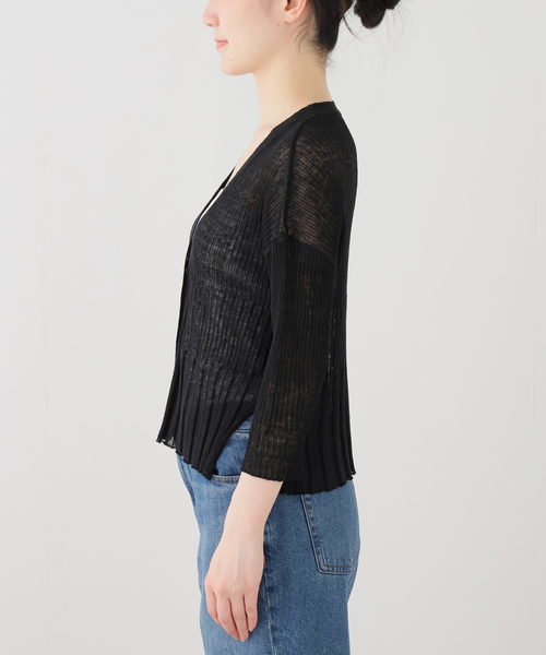 enrica(エンリカ)の「ENRICA エンリカ Vネックカーディガン KNIT 231(カーディガン/ボレロ・レディース・レッド/ブラウン/ブラック・FREE)」の15枚目の写真