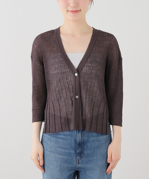 enrica(エンリカ)の「ENRICA エンリカ Vネックカーディガン KNIT 231(カーディガン/ボレロ・レディース・レッド/ブラウン/ブラック・FREE)」の22枚目の写真