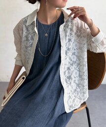 総レースシャツ