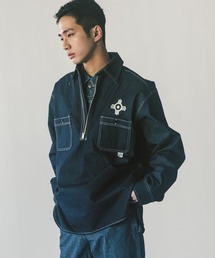 【比嘉商店×UNION HERCULES MADE】ハーフZIPシャツ