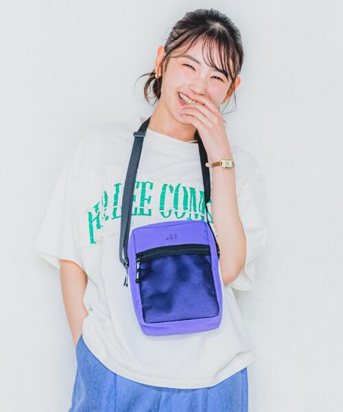 ITS'DEMO（イッツデモ）の「＜Lee＞別注ミニショルダー（ショルダーバッグ・レディース・ブラック/アイボリー/グレー/パープル系・00）」の5枚目の写真