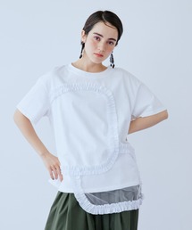 チュールフリルTシャツ