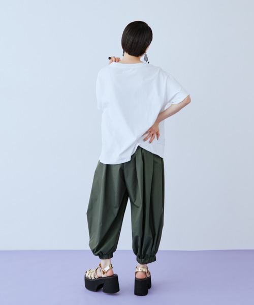 manana suerte(マニャーナスエルテ)の「チュールフリルTシャツ(Tシャツ/カットソー・レディース・ブラック/ホワイト・FREE)」の19枚目の写真