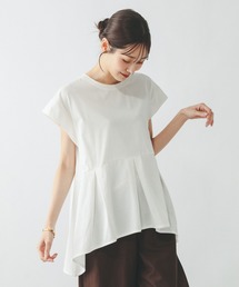 GLOBAL WORK | ひんやり涼しい/フローズン切り替えペプラム/647529(Tシャツ/カットソー)