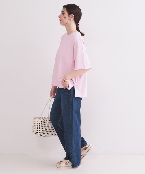 OPAQUE.CLIP(オペークドットクリップ)の「【接触冷感】リラクシーカットソー《洗濯機OK》(Tシャツ/カットソー・レディース・ホワイト/ベビーピンク/ブラック/チャコールグレー・38/40/42)」の18枚目の写真