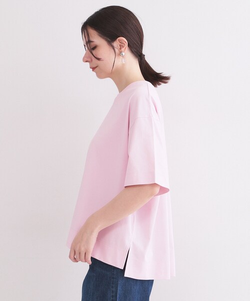 OPAQUE.CLIP(オペークドットクリップ)の「【接触冷感】リラクシーカットソー《洗濯機OK》(Tシャツ/カットソー・レディース・ホワイト/ベビーピンク/ブラック/チャコールグレー・38/40/42)」の15枚目の写真