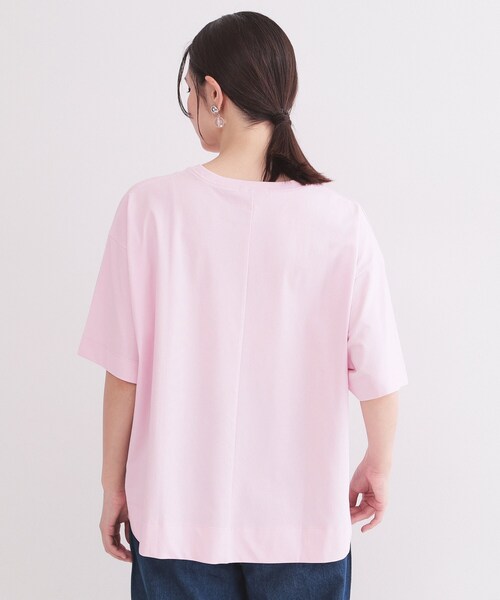 OPAQUE.CLIP(オペークドットクリップ)の「【接触冷感】リラクシーカットソー《洗濯機OK》(Tシャツ/カットソー・レディース・ホワイト/ベビーピンク/ブラック/チャコールグレー・38/40/42)」の14枚目の写真