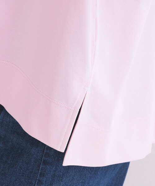 OPAQUE.CLIP(オペークドットクリップ)の「【接触冷感】リラクシーカットソー《洗濯機OK》(Tシャツ/カットソー・レディース・ホワイト/ベビーピンク/ブラック/チャコールグレー・38/40/42)」の11枚目の写真