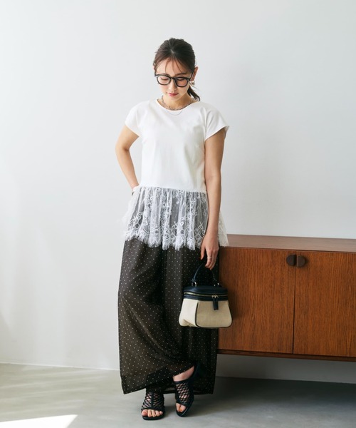 COHINA(コヒナ)の「シアー楊柳ワイドパンツ 【低身長・小柄女性】(その他パンツ・レディース・ブラック/ピンク/ブルー/ブラック系その他2・SHORT/REGULAR)」の20枚目の写真