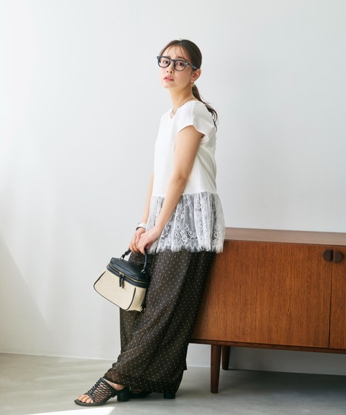 COHINA(コヒナ)の「シアー楊柳ワイドパンツ 【低身長・小柄女性】(その他パンツ・レディース・ブラック/ピンク/ブルー/ブラック系その他2・SHORT/REGULAR)」の22枚目の写真