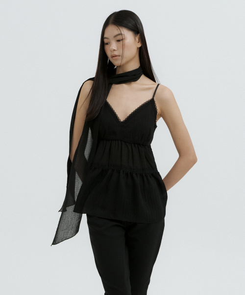 LUCIR ZU（ルシールズ）の「Elara Bustier Scarf Set (black)（シャツ/ブラウス・レディース・その他・FREE）」の2枚目の写真