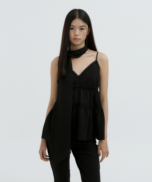 LUCIR ZU（ルシールズ）の「Elara Bustier Scarf Set (black)（シャツ/ブラウス・レディース・その他・FREE）」の3枚目の写真