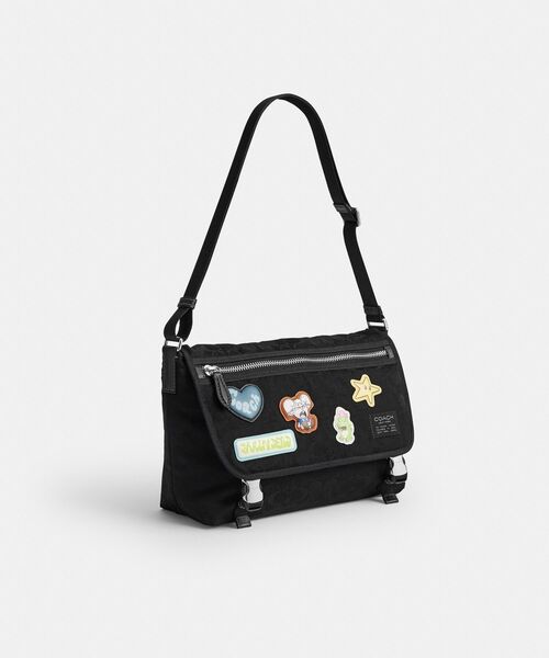 COACH(コーチ)の「【COACH | BRAIN DEAD】メッセンジャー・シグネチャー ナイロン・パッチ(メッセンジャーバッグ・メンズ・ブラック系その他・ONE)」の3枚目の写真