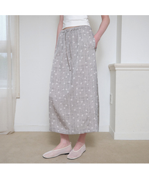 FRIVER07（フリバー07）の「Polka dot banding skirt [FRSP08SK03]_Dark gray（スカート）」