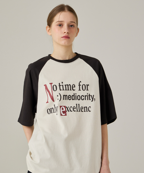 URBANAGE（アーバンエイジ）の「No time ナグラン配色オーバー半袖チャコール（Tシャツ/カットソー・レディース・その他・MEDIUM/LARGE）」の11枚目の写真