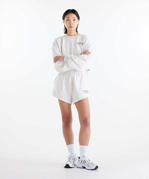 NEW BALANCE(ニューバランス)の「Trackside スウェットショーツ(裏毛)(スウェットパンツ・レディース・チャコールグレー/ライトブラウン・X-LARGE/LARGE/MEDIUM/SMALL)」の10枚目の写真